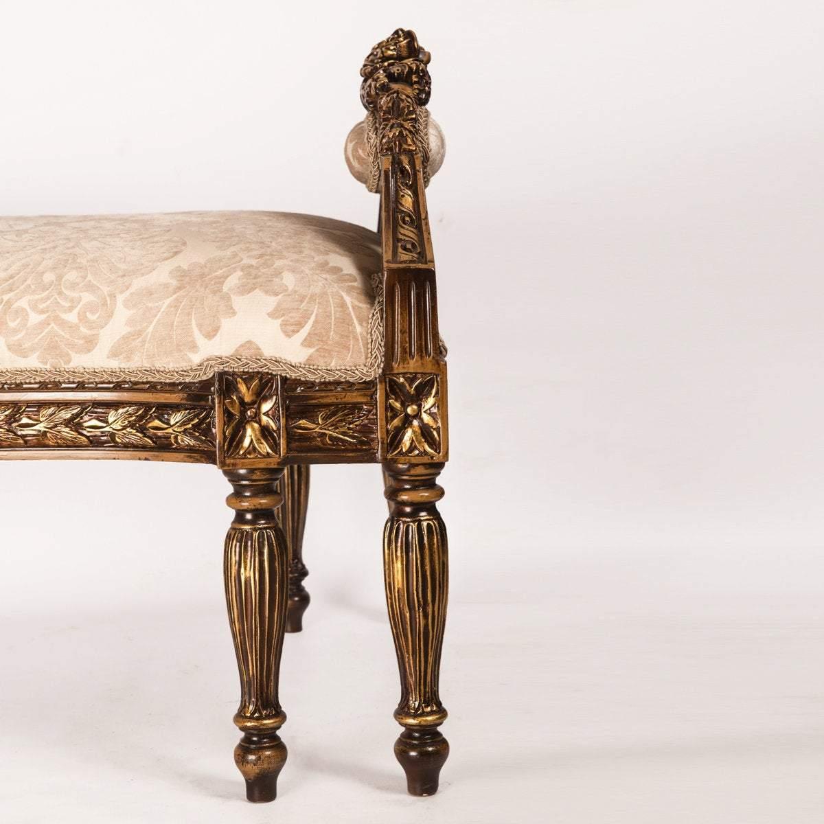French Rococo-Style Carved Bench, 20th Century In Excellent Condition For Sale In London, GB