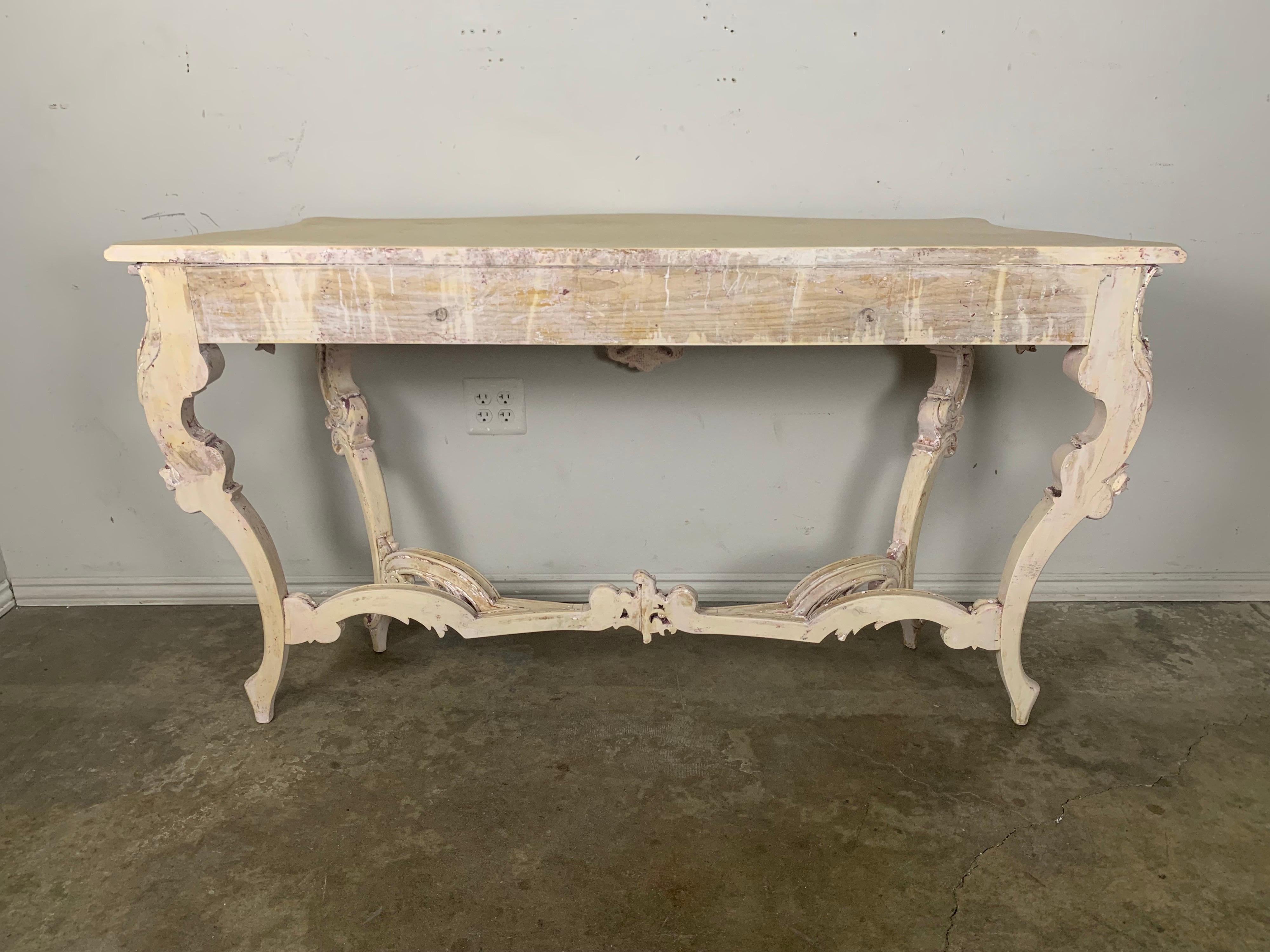French Rococo Style Console C. 1930s For Sale 5