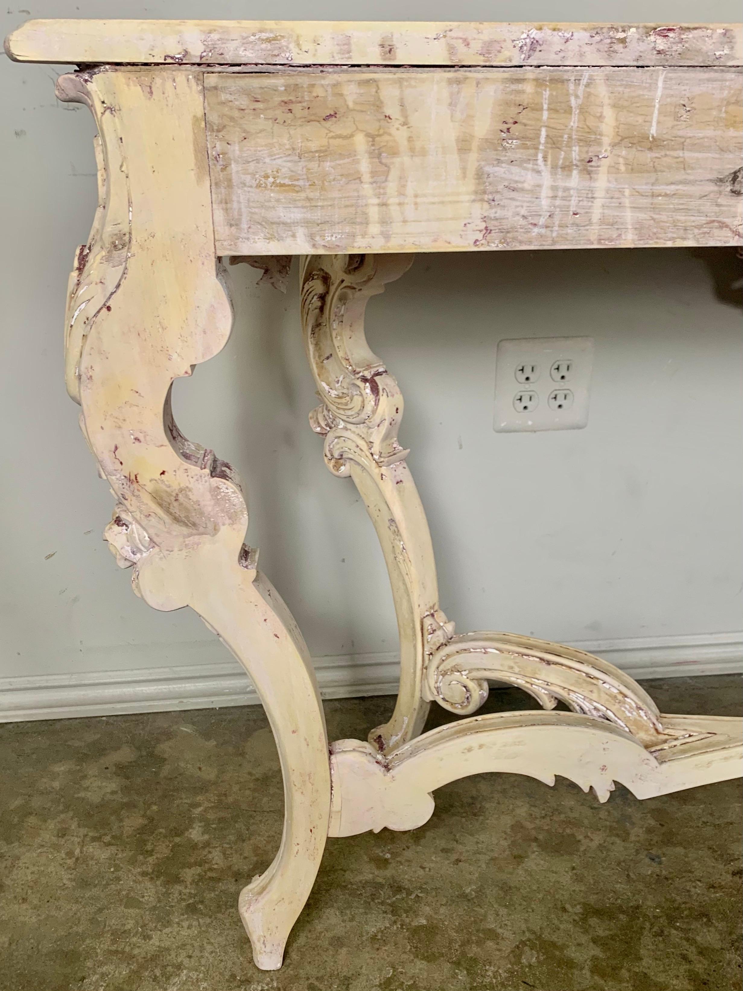 French Rococo Style Console C. 1930s For Sale 6