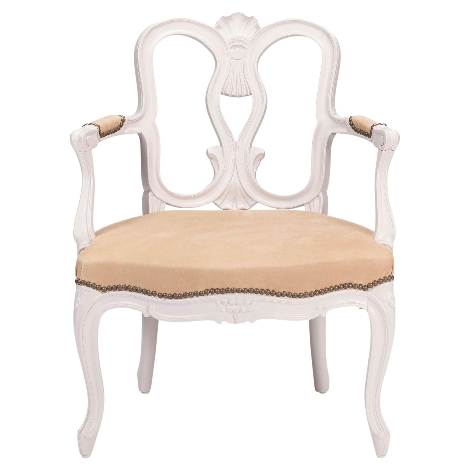 French Rococo Style Fauteuil, c. 1920-30