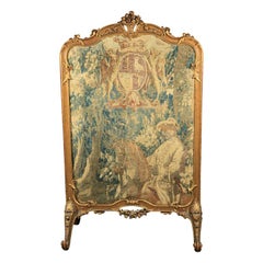 Antique French Rococo Style Fire Screen