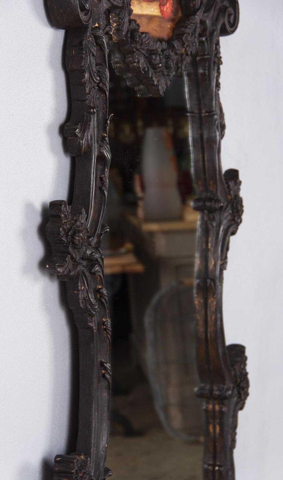 French Rococo Style Full Length Trumeau Mirror, 1920s 10