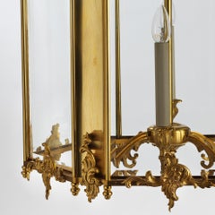 French Rococò Style Gilt Bronze Lantern by Gherardo Degli Albizzi