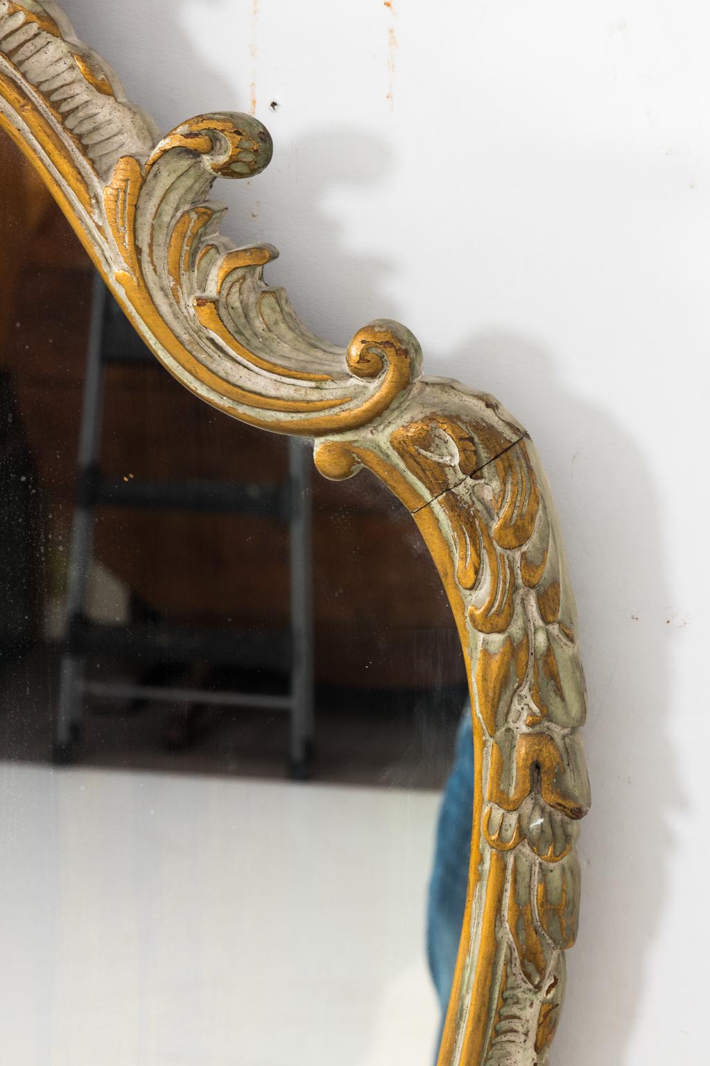 French Rococo Style Giltwood Mirror 1