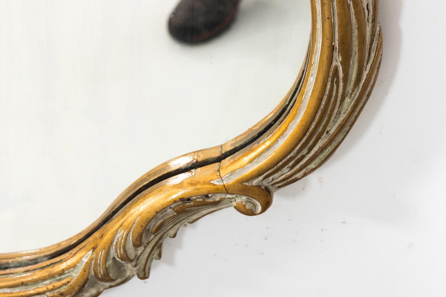 French Rococo Style Giltwood Mirror 2