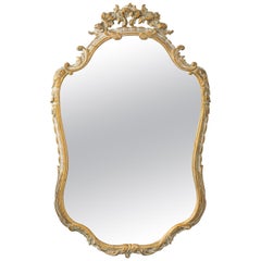 French Rococo Style Giltwood Mirror