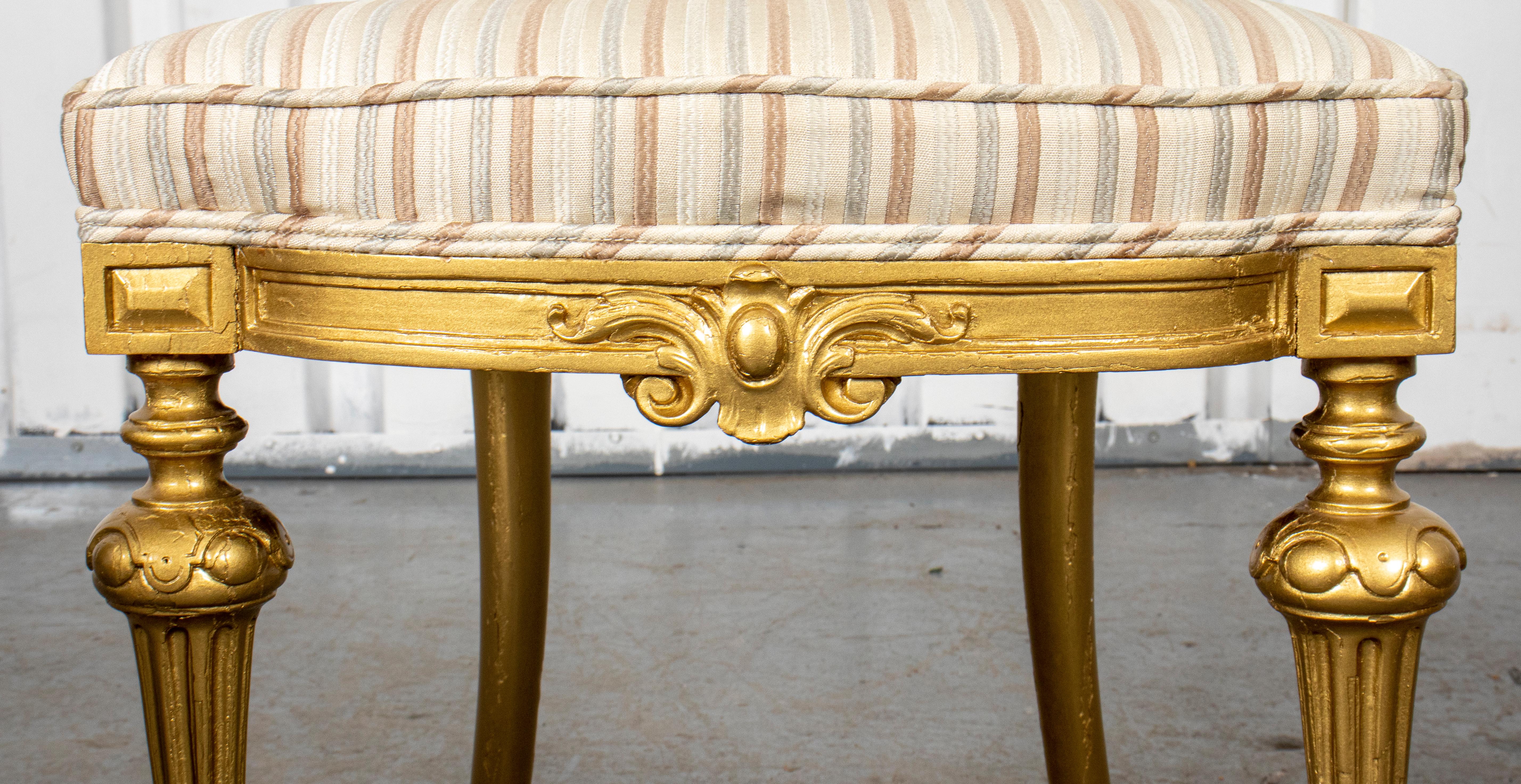 French Rococo Style Giltwood Side Chairs, 4 5