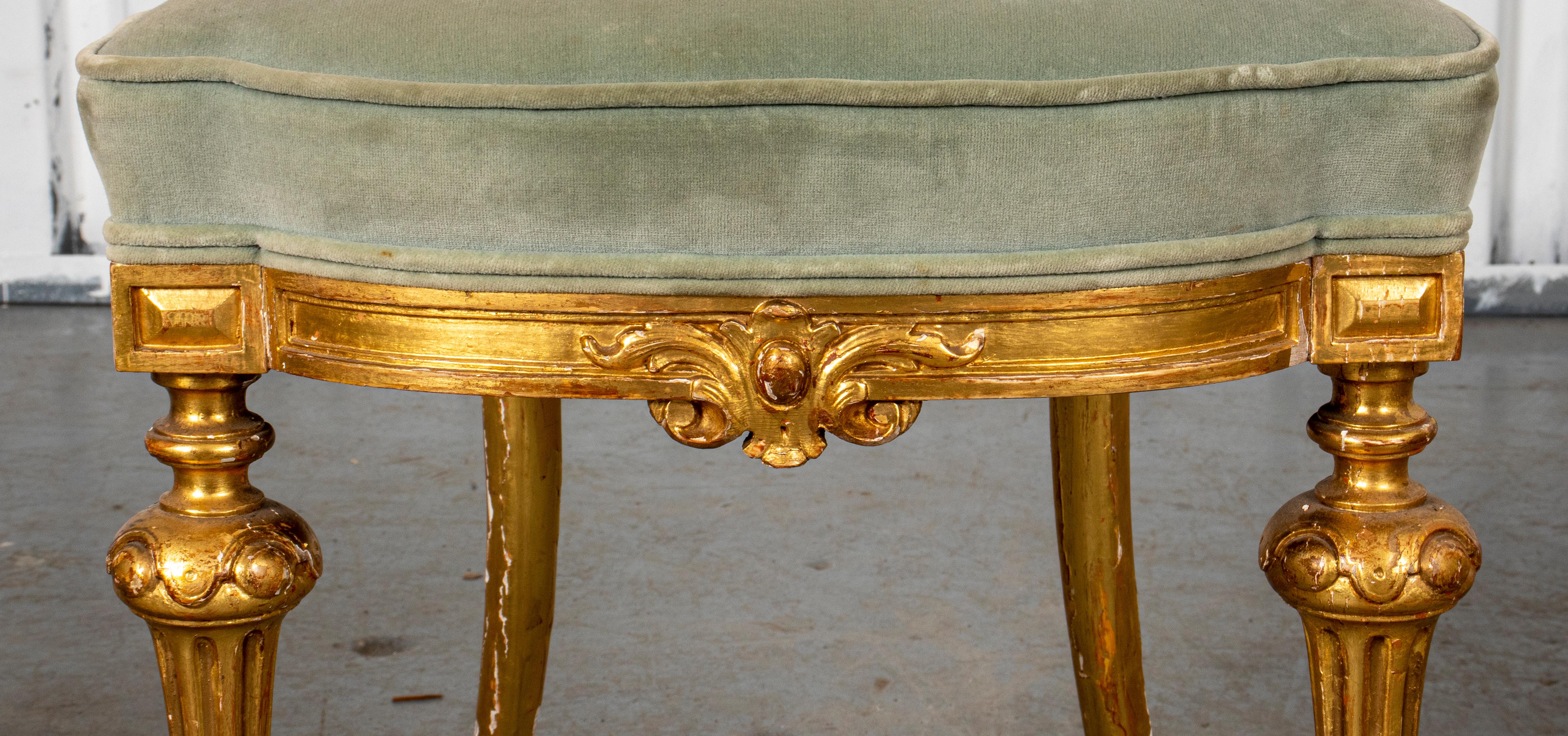 French Rococo Style Giltwood Side Chairs, 4 7