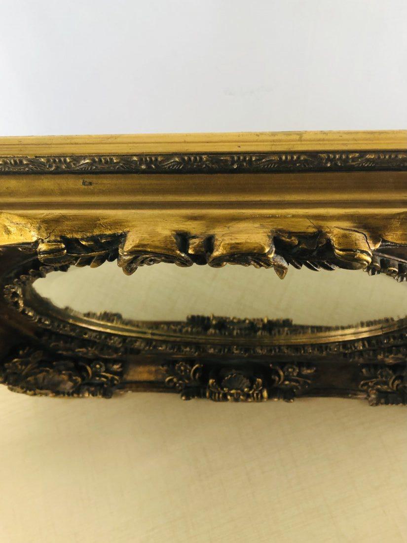 20th Century French Rococo Style Hand Carved Gilded Mirror For Sale