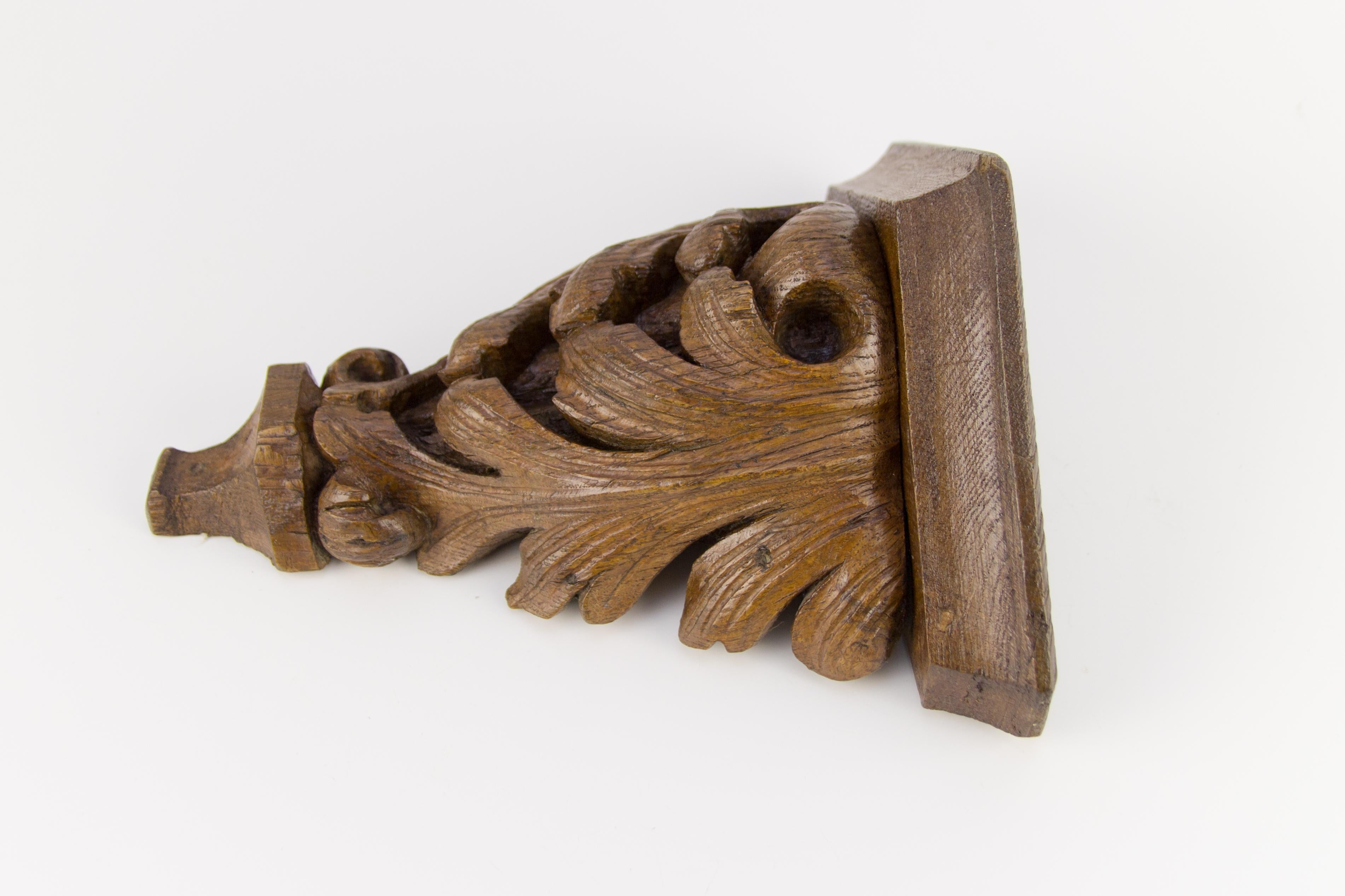 carved wooden wall brackets