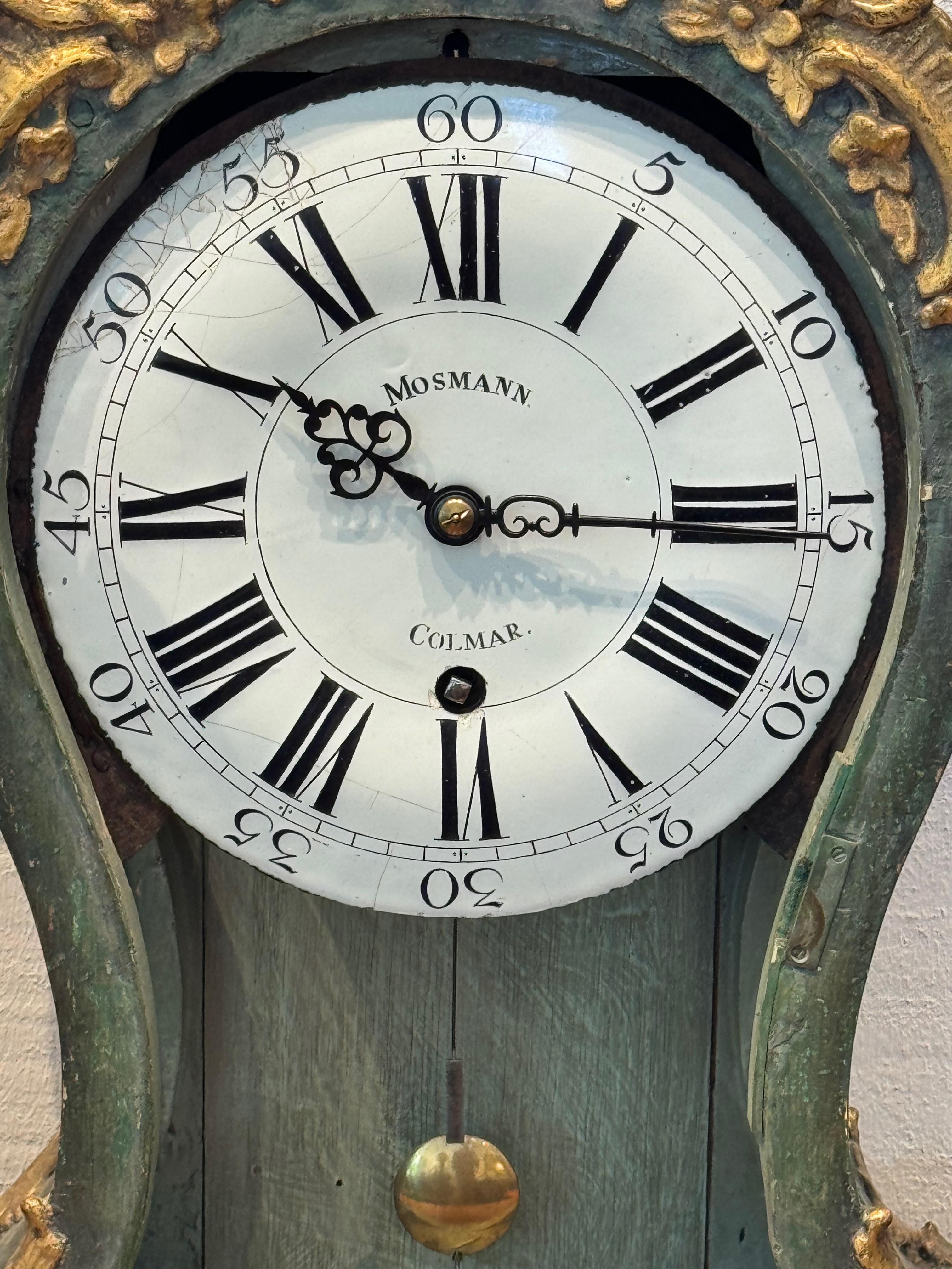 Reloj de chimenea de estilo French Rococo de Mosmann, Colmar en venta 1