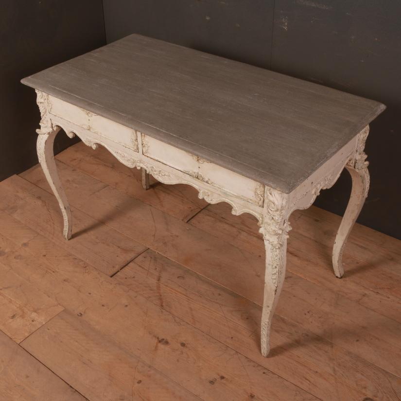Pine French Rococo Style Side Table For Sale