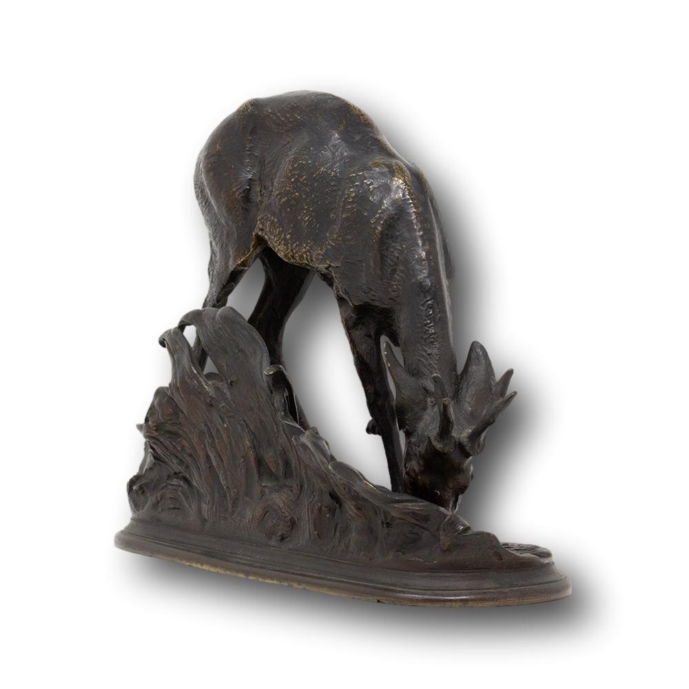 Bronze Sculpture française Roe Deer en bronze de Pierre-Jules Mene en vente
