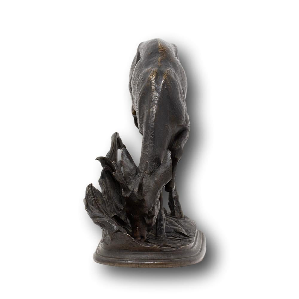 Sculpture française Roe Deer en bronze de Pierre-Jules Mene en vente 1