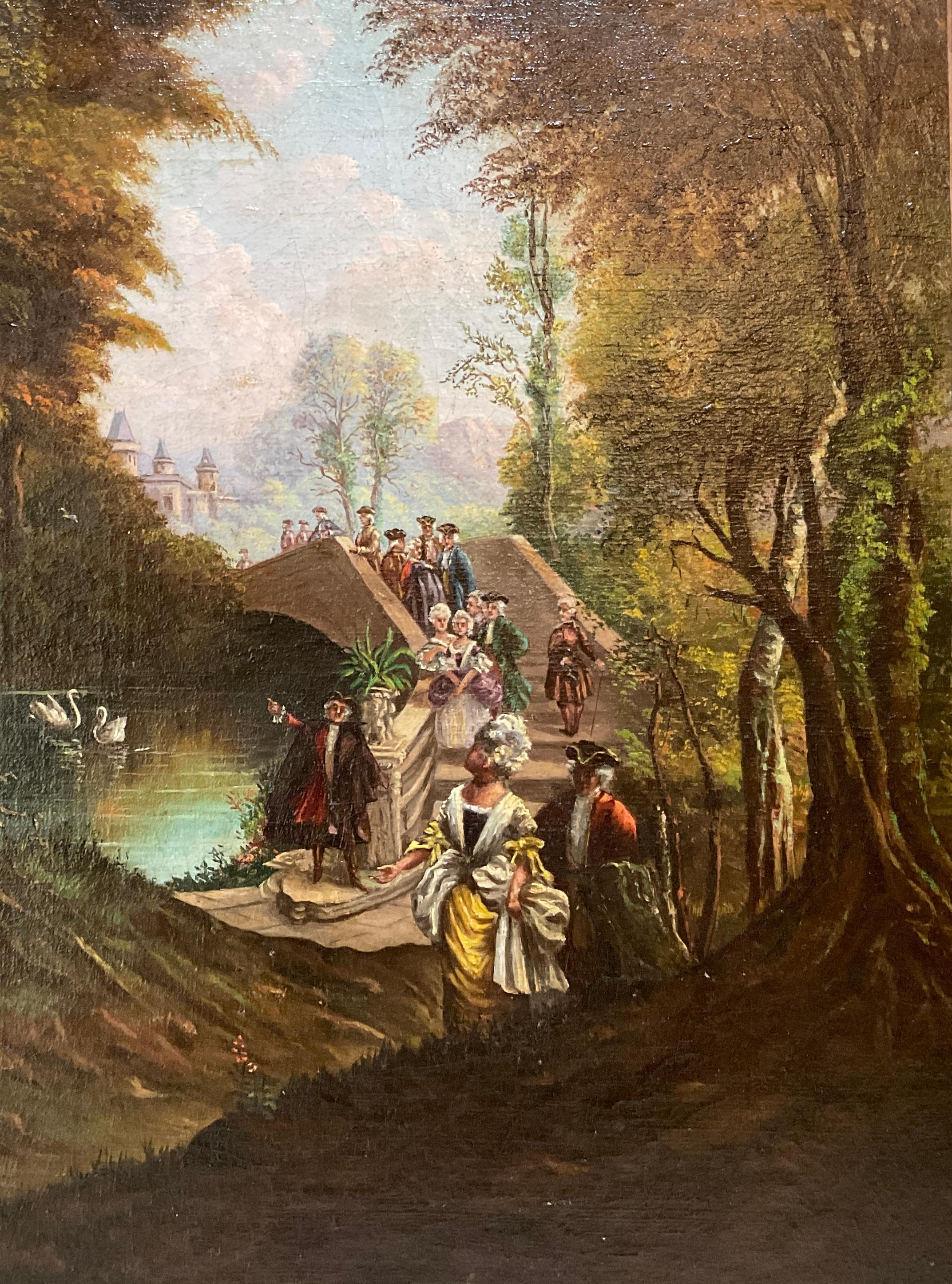 French Romanticism: 19th-Century Oil Painting For Sale 4