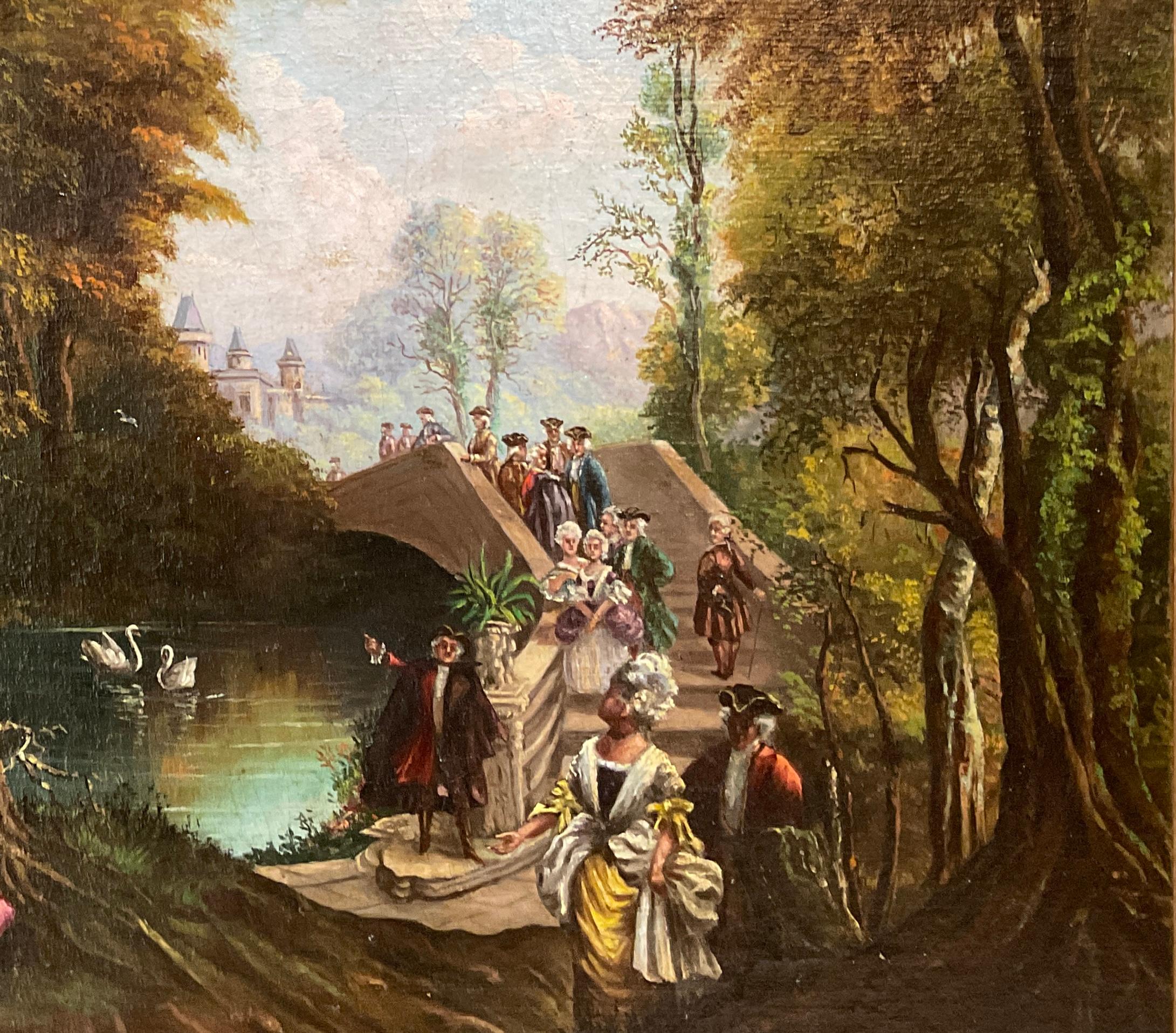 French Romanticism: 19th-Century Oil Painting For Sale 6