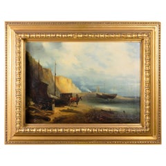 French Romanticism Period Shipwreck Painting, 19th Century