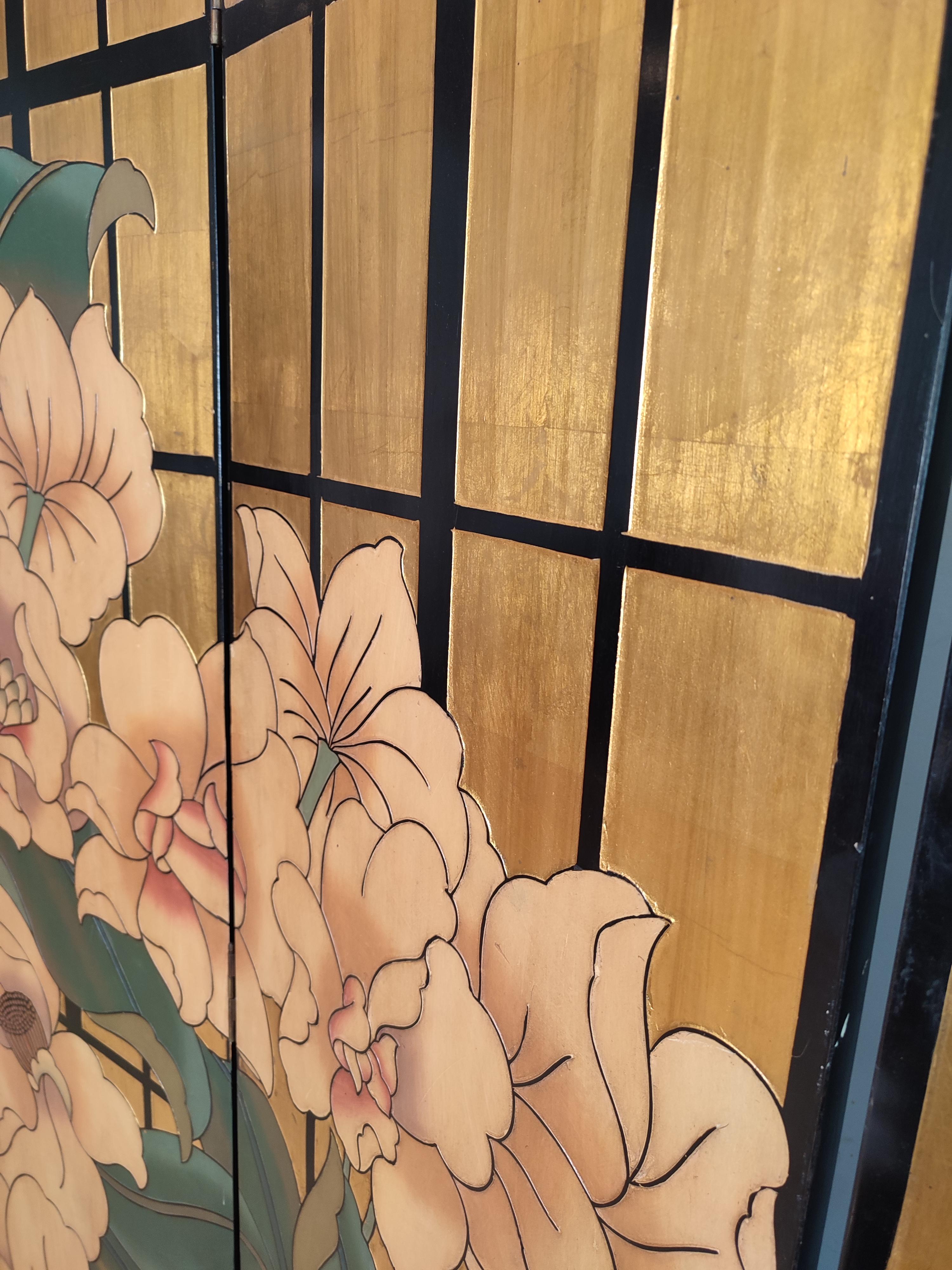 Hand-Painted French Room Divider from Fournier Decoration, Paris For Sale