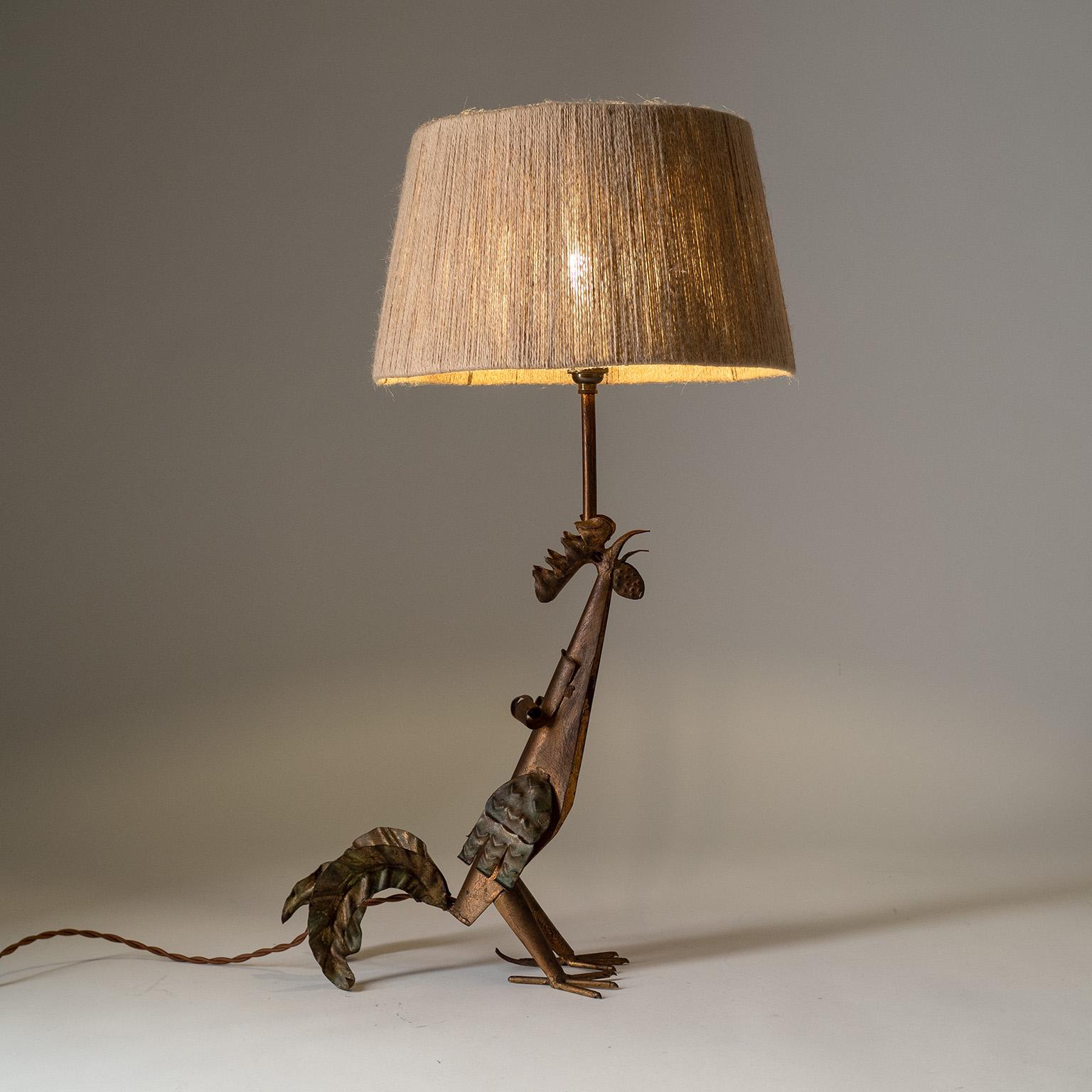 French 'Rooster' Table Lamp, circa 1970 For Sale 3