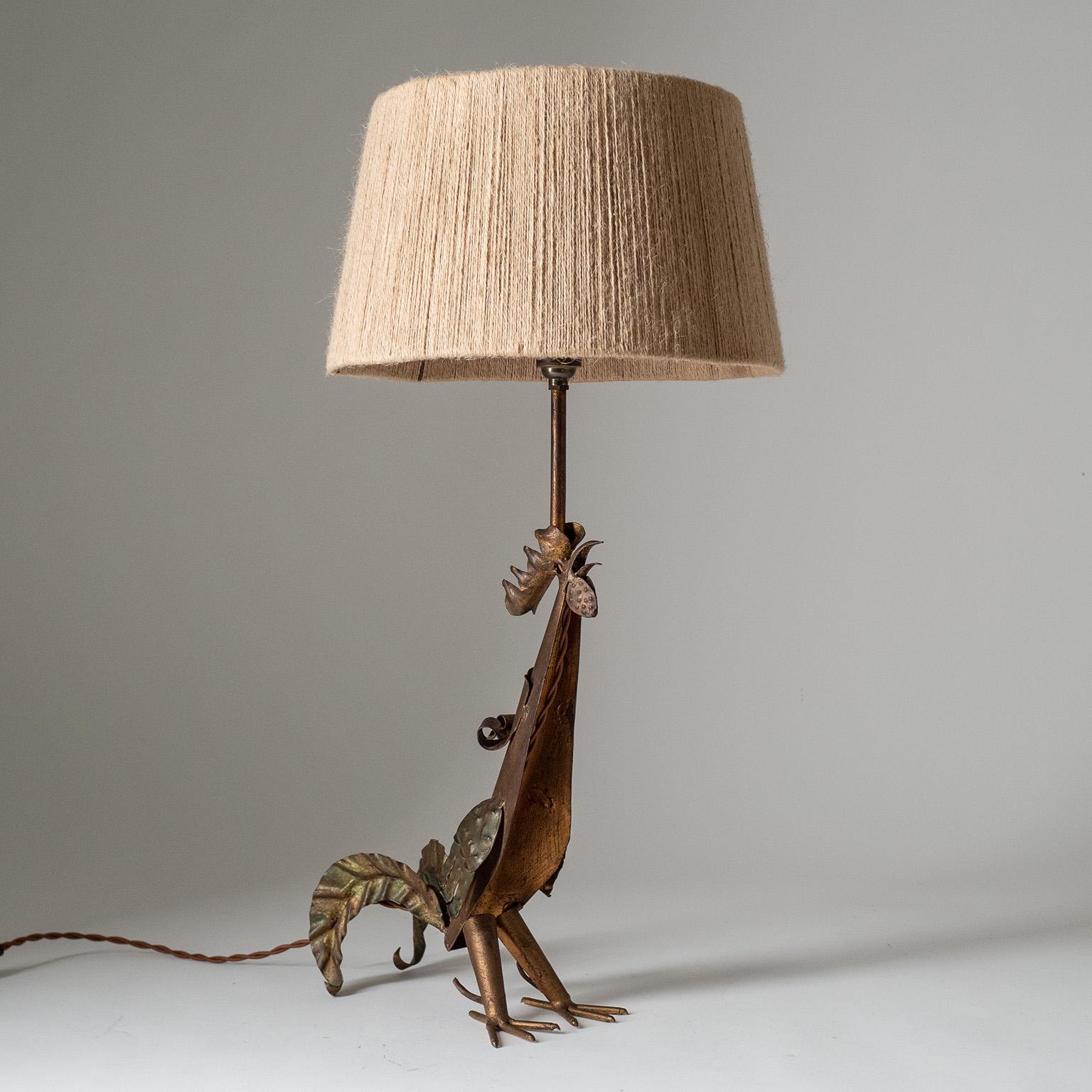 French 'Rooster' Table Lamp, circa 1970 For Sale 1