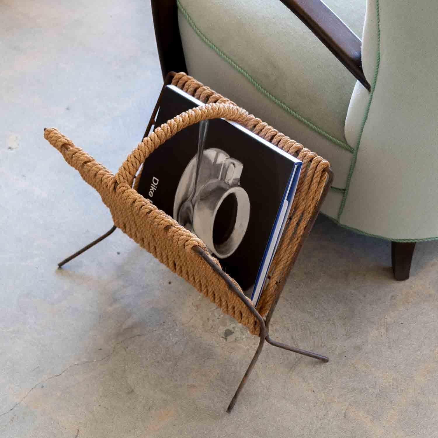 French Rope and Iron Magazine Rack 13