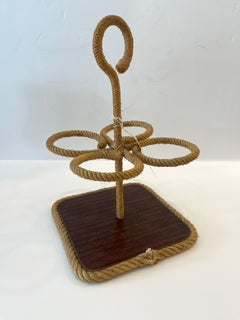 French Rope Bottle Holder by Adrien Audoux & Frida Minet, 1960s