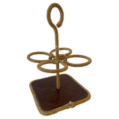 French Rope Bottle Holder by Adrien Audoux & Frida Minet, 1960s