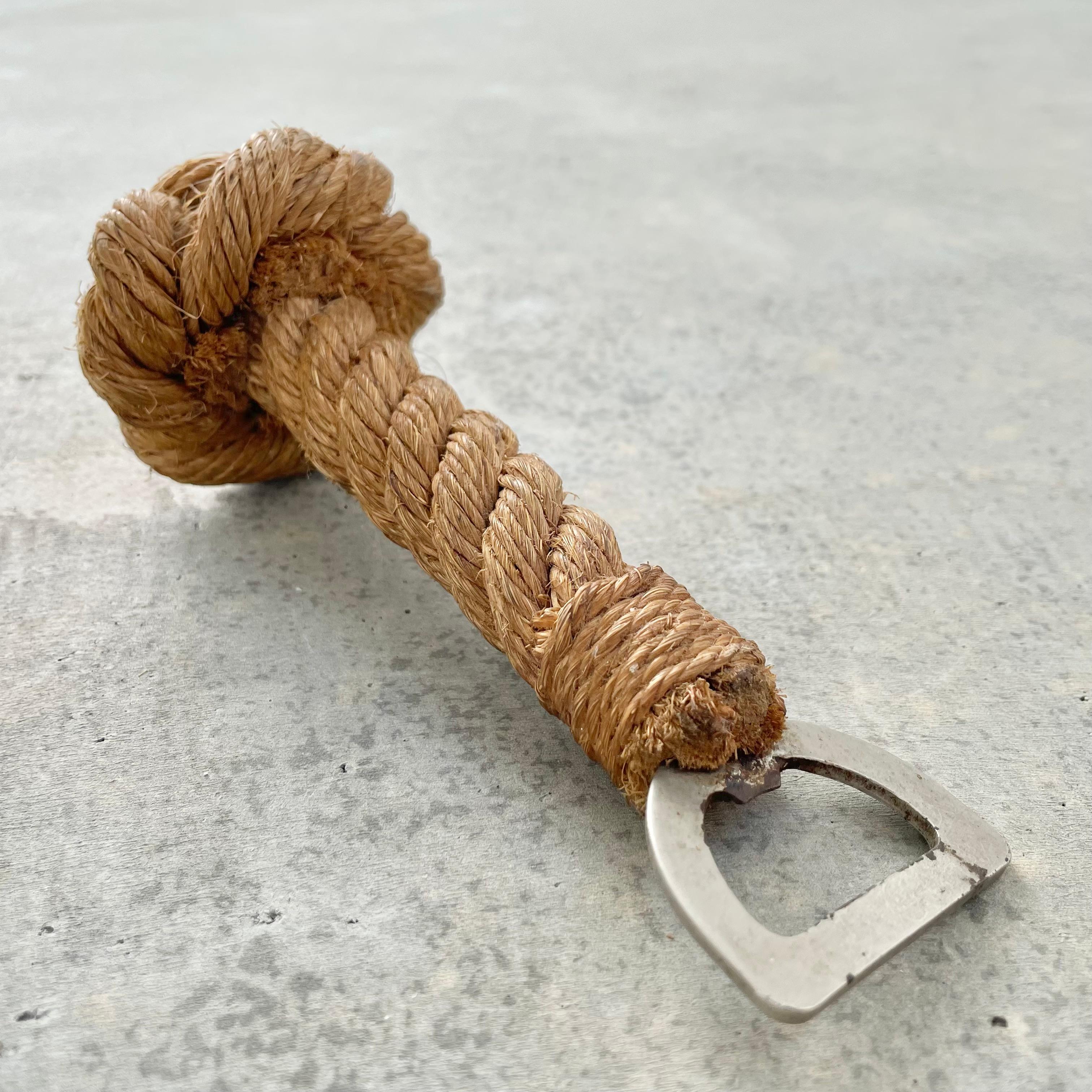 French Rope Bottle Opener by Audoux Minet In Excellent Condition In Los Angeles, CA