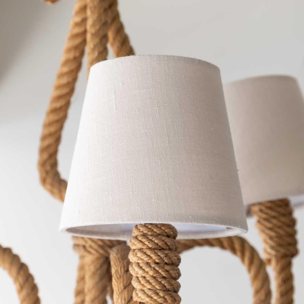 French Rope Chandelier by Audoux-Minet 6