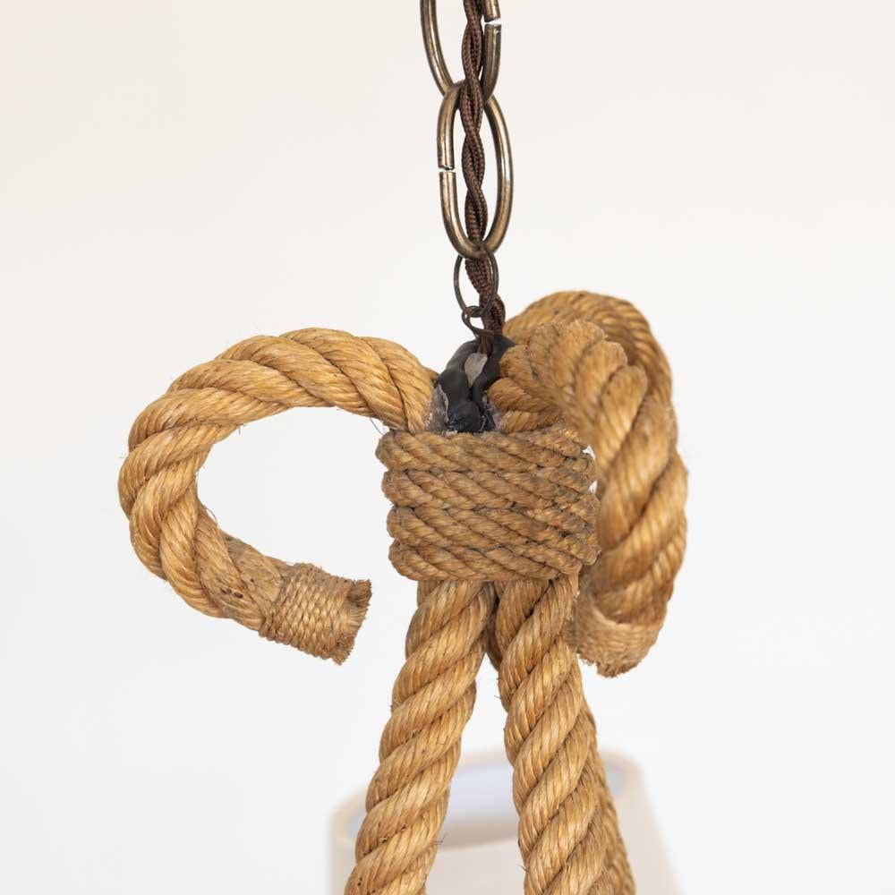 French Rope Chandelier by Audoux-Minet 8