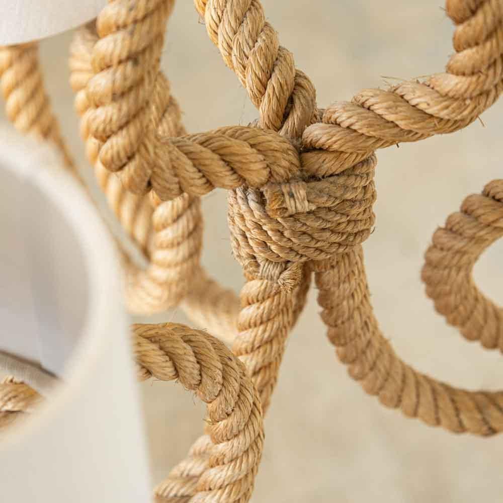 French Rope Chandelier by Audoux-Minet 9
