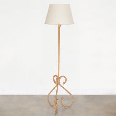 French Rope Floor Lamp by Audoux-Minet