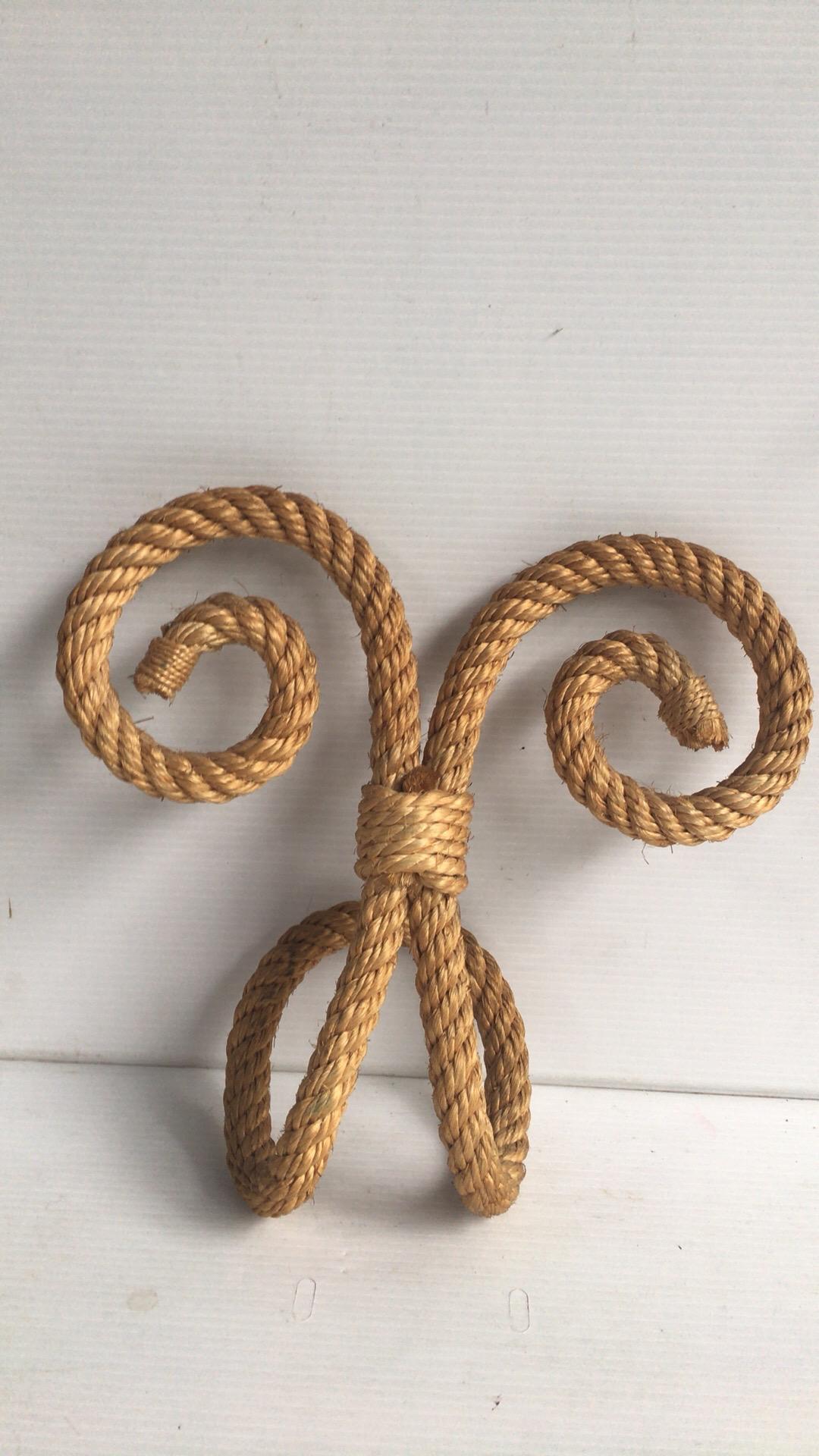 French Rope Hook Coat Audoux Minet, circa 1960 In Good Condition In Austin, TX