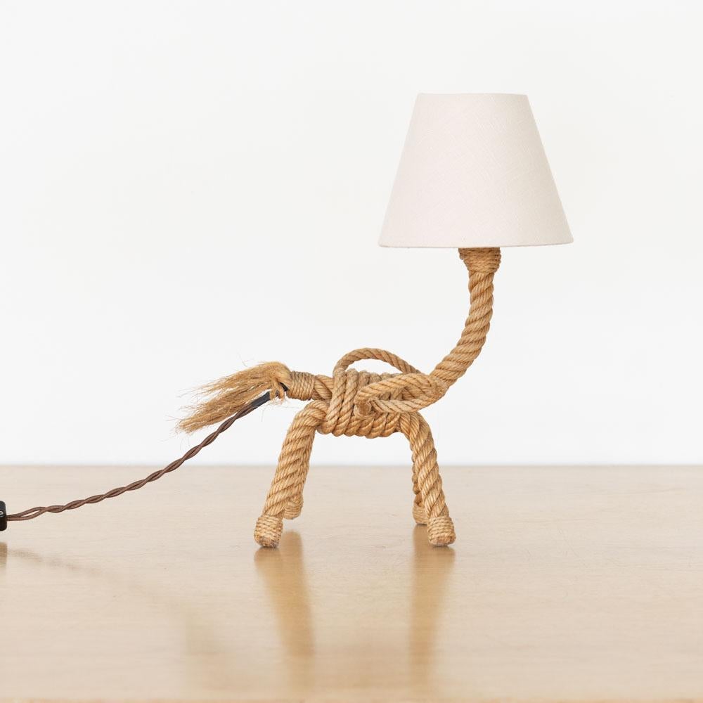 French Rope Horse Table Lamp in the style of Audoux-Minet 4