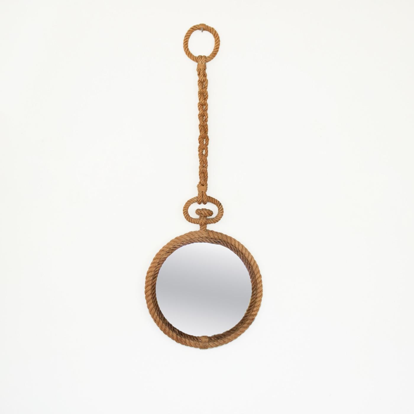French Rope Mirror by Audoux-Minet at 1stDibs