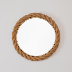French Rope Mirror in the Style of Audoux Minet