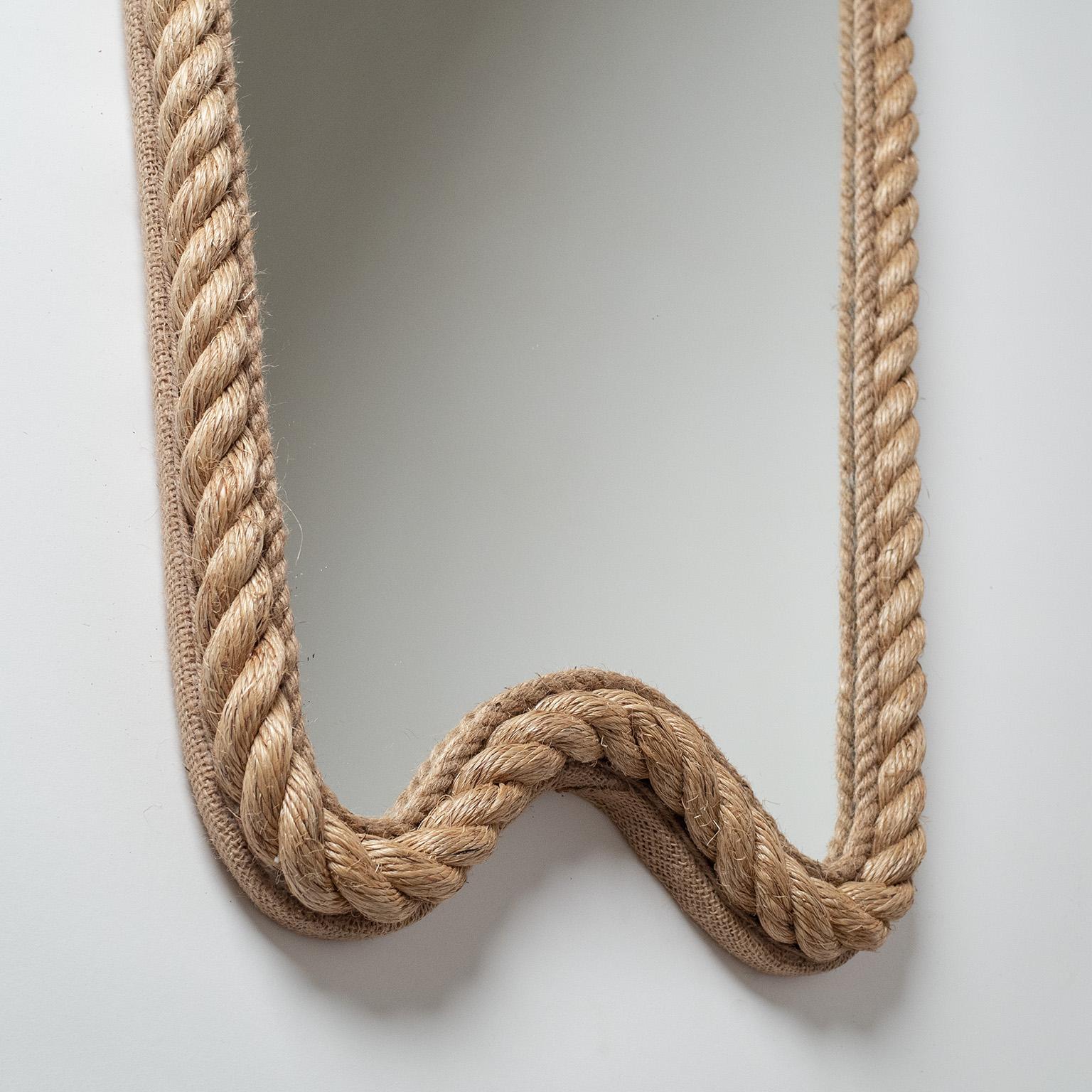 French Rope Mirror in the Style of Audoux & Minet 2