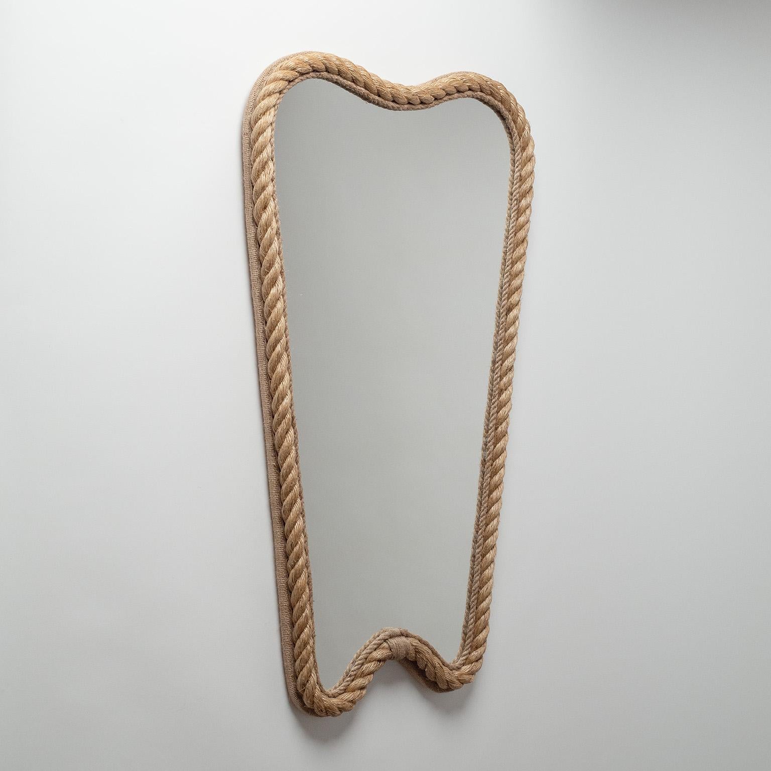 French Rope Mirror in the Style of Audoux & Minet 2