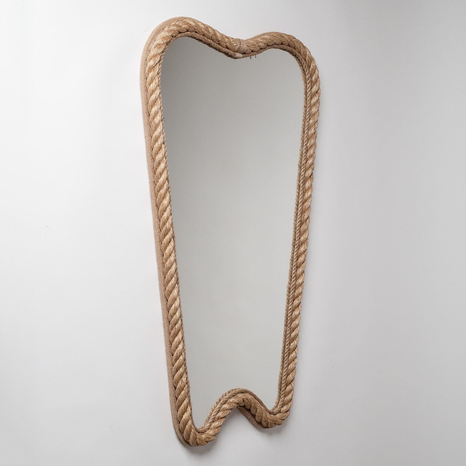 French Rope Mirror in the Style of Audoux & Minet 4