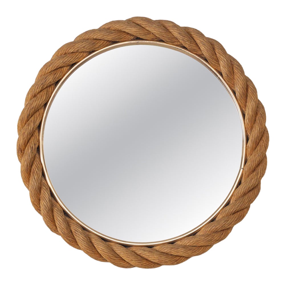 French Rope Mirror in the Style of Audoux Minet