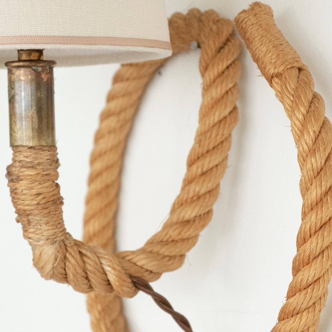 French Rope Sconce by Audoux Minet 4