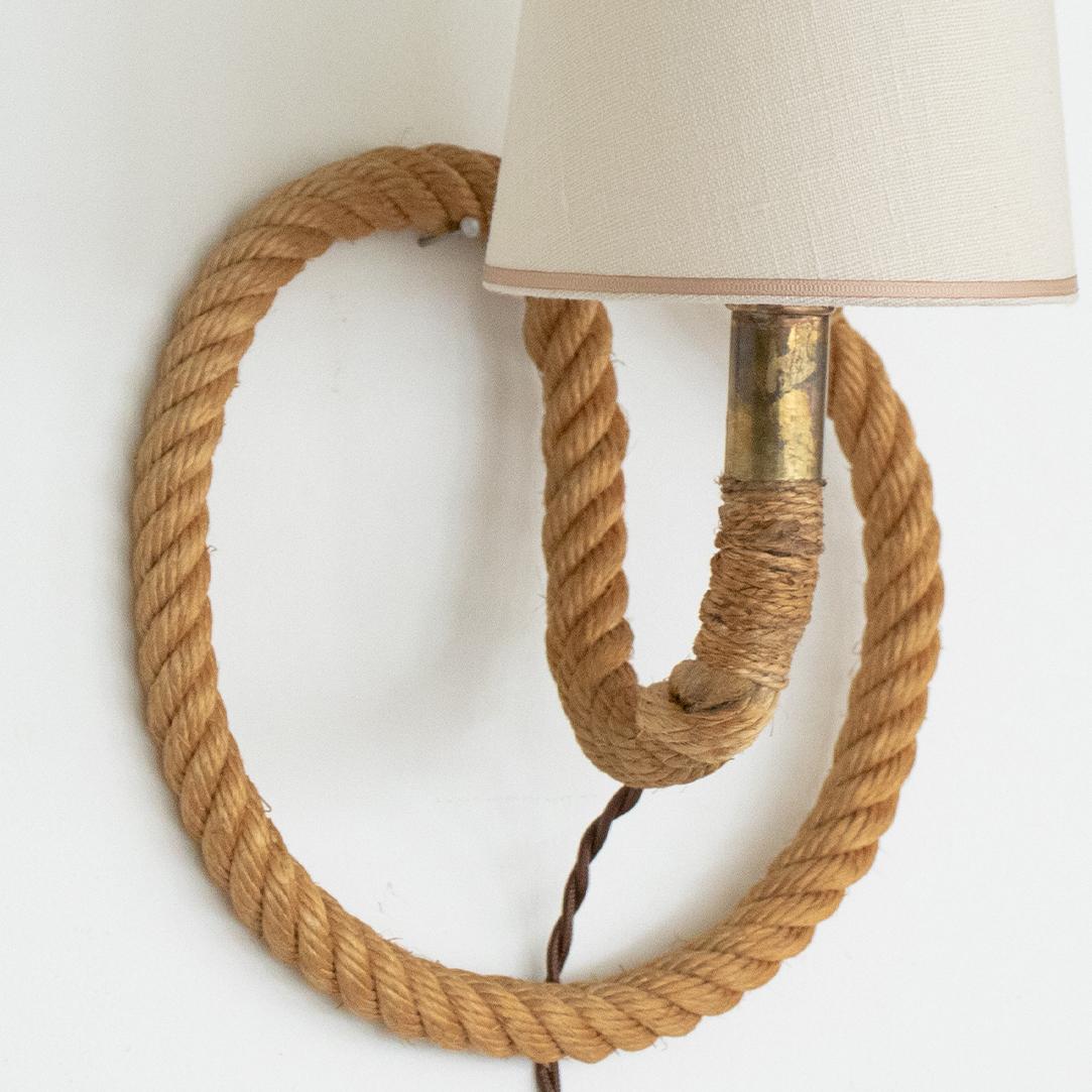 French Rope Sconce by Audoux Minet 3