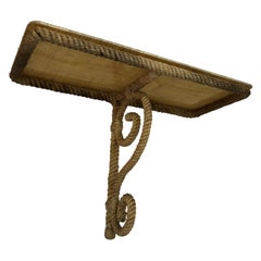 French Rope Shelf Audoux Minet, Circa 1960