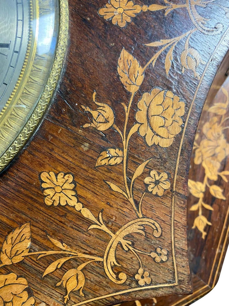 French Rosewood and Boxwood Cased Wall Clock, 19th Century For Sale at ...