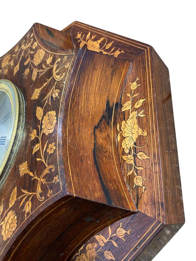 French Rosewood and Boxwood Cased Wall Clock, 19th Century For Sale at ...