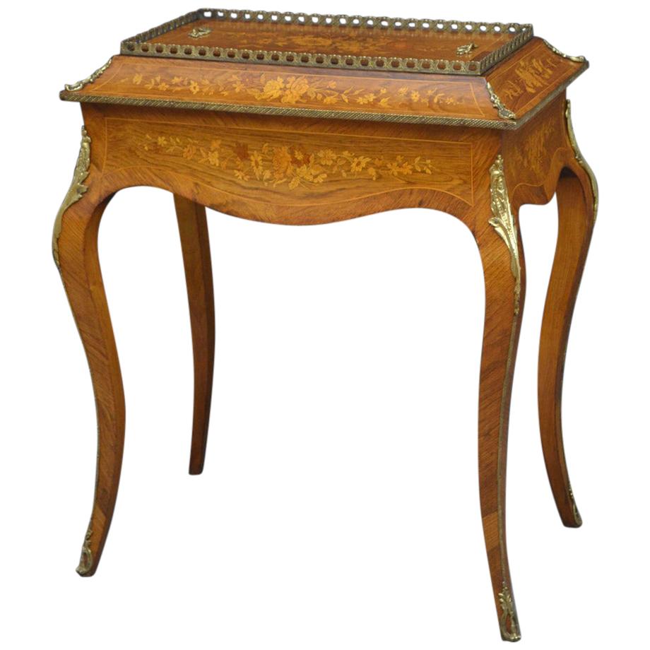 French Rosewood and Inlaid Jardinière