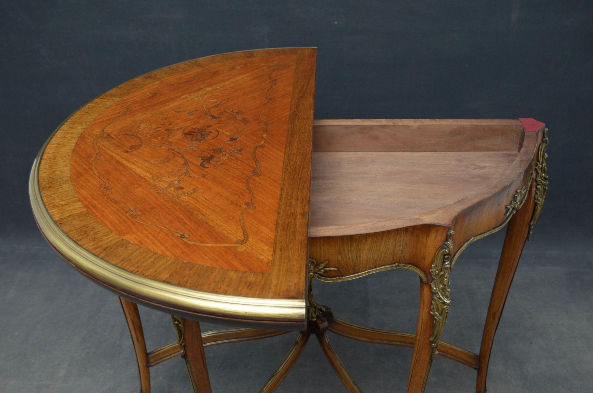 Table à cartes / table de salle en palissandre français Bon état - En vente à Whaley Bridge, GB