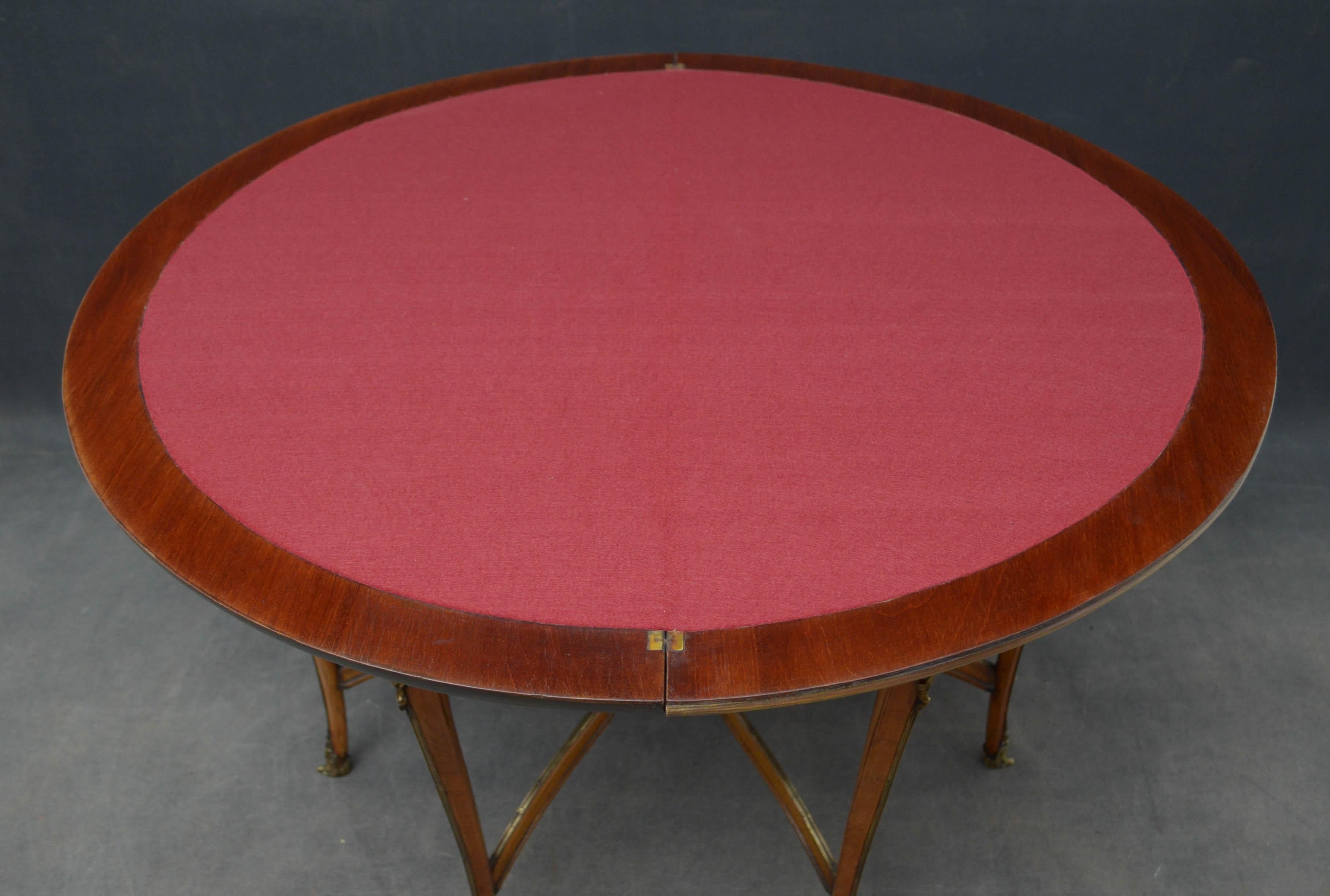 French Rosewood Card Table / Hall Table 1