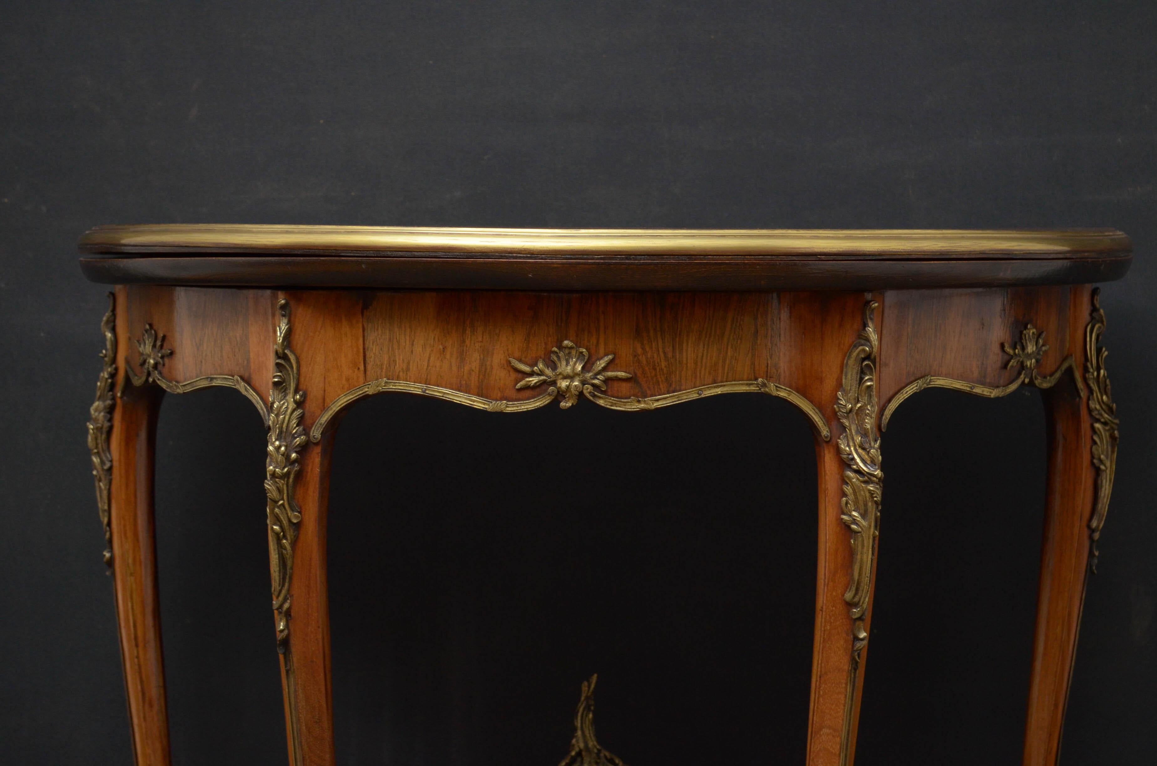 French Rosewood Card Table / Hall Table 2