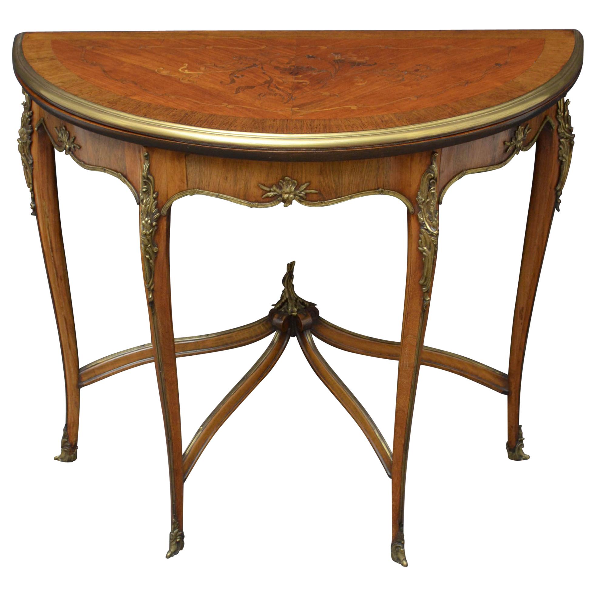 French Rosewood Card Table / Hall Table